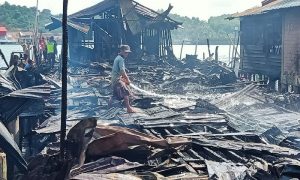 Dua Rumah Warga di Kecamatan Moro  Ludes Terbakar