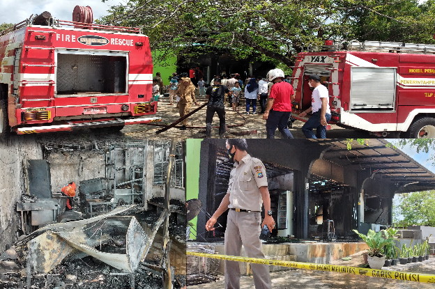 
 Cafe Janji Jiwa Terbakar, Karyawannya Dilarikan ke Rumah Sakit